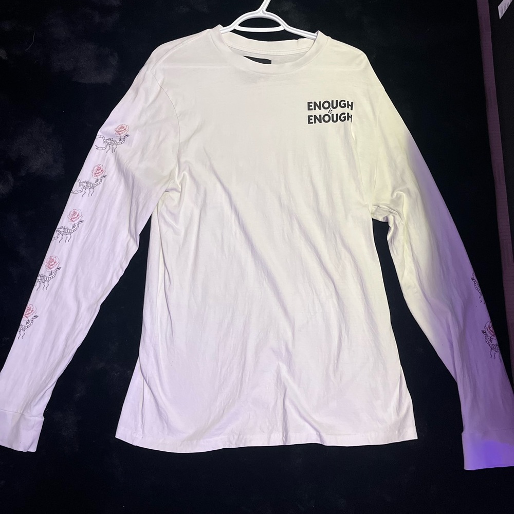 White Long Sleeve Graphic Tee
